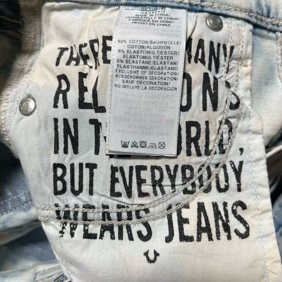 NWT True Religion Halle Mid Rise Super Skinny Jeans- 26 - Picture 16 of 16